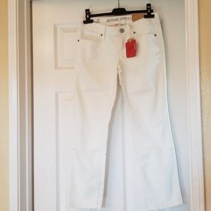 White size 1 Mossimo Supply crop Jean's